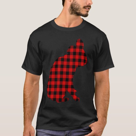 Koala Red Buffalo Plaid Bear Animal Matching Famil Tシャツ (正面)