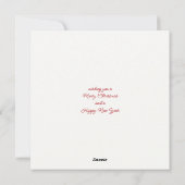 Koala Sitting in a Gum tree Merry Christmas シーズンカード (裏面)