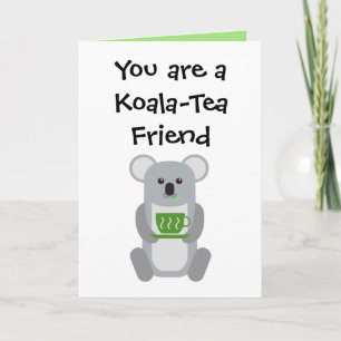 Koala-Tea Friend – グリーティングカード サンキューカード