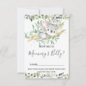 Koala Twinsママのベリーゲームカードの大きさ 招待状 (正面)