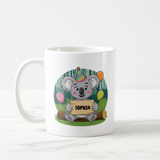 Koala Verjaardag Mok コーヒーマグカップ (左)