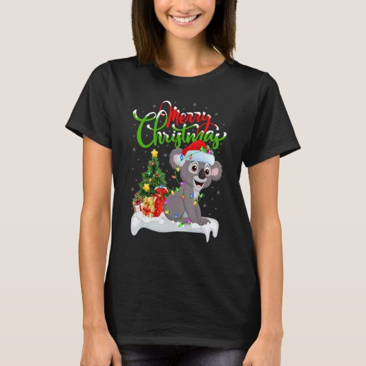 Koala   Xmas Decorations Santa Koala Christmas Tシャツ (正面)
