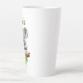 Koalabär auf Bambus カフェラテマグ (正面)