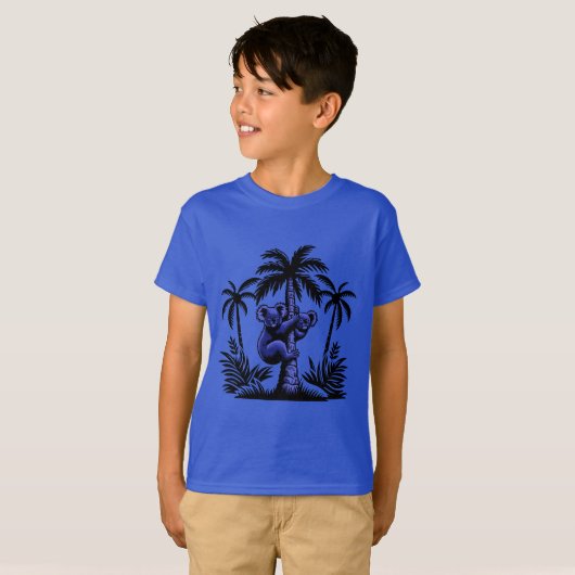Koalabären Koalas auf Palme in Australien Tシャツ (正面フル)