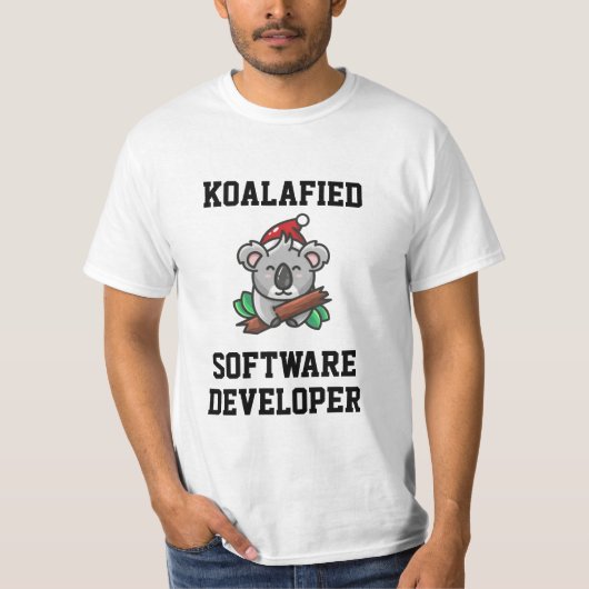 Koalafiedソフトウェア開発者Tシャツ Tシャツ (正面)