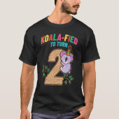 Koalafiedターン2コアラベア2歳の誕生日パーティー Tシャツ (正面)