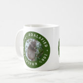Koalafied認定かわいい動物オーストラリア コーヒーマグカップ (正面左)