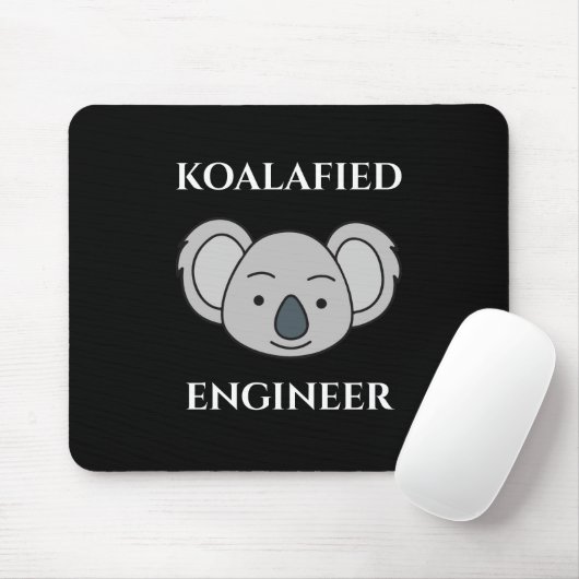 Koalafied Engineer Cute Koala おもしろい Job Pun マウスパッド (マウス)