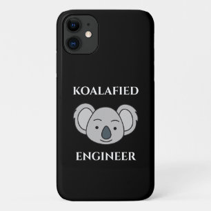 Koalafied Engineer Cute Koala おもしろい Job Pun iPhone 11 ケース