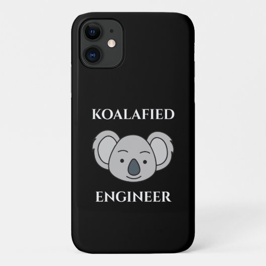 Koalafied Engineer Cute Koala おもしろい Job Pun Case-Mate iPhoneケース (裏面)