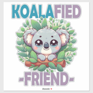 Koalafied Friend punかわいいおもしろいベビーコアラ漫画 シール