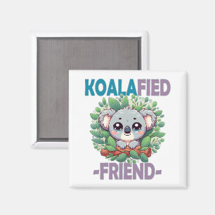 Koalafied Friend punかわいいおもしろいベビーコアラ漫画 マグネット