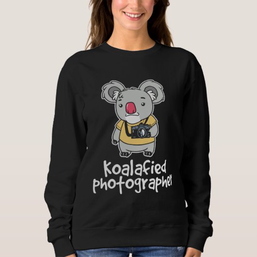 Koalafied Photographer Koala Bear Animal  Photogra スウェットシャツ (正面)