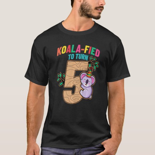 Koalafied Turn 5 Koala Bear 5th誕生日パーティー Tシャツ (正面)
