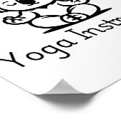 Koalafied Yoga Teacher, Cute Meditating Koala Bear ポスター (角)