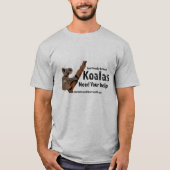 Koalasが必要救済 Tシャツ (正面)