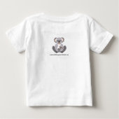 KOALAS – オ救ーストラリア – 絶滅危惧動物グラフィック ベビーTシャツ (裏面)