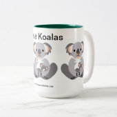KOALAS -救絶滅危惧動物 – 野生生物 – 自然 ツートーンマグカップ (正面右)