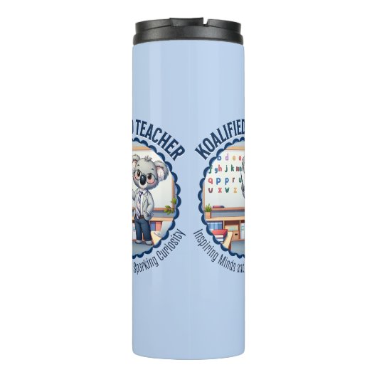 Koalified先生かわいいコアラをテーマにした教育者ギフト タンブラー (裏面)