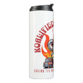 Koalified Fire Fighter / Fireman with Fire & Flame タンブラー (回転左)