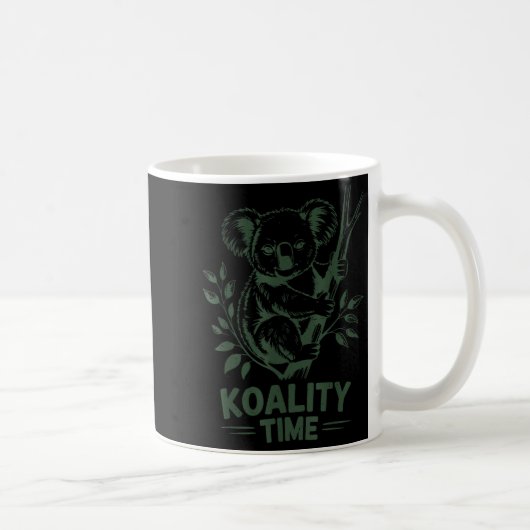 Koality Time Funny Koala Bear Sleep Men Women Girl コーヒーマグカップ (右)