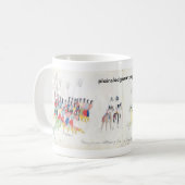 Koba:  侵略から戻っている若者は…挨拶しました コーヒーマグカップ (正面左)