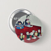 Kobayashi、Kiyochika著中国のな皇帝そして皇后 缶バッジ (正面&裏面)