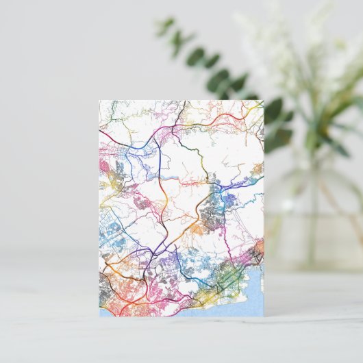 Kobe Japan City Map ポストカード (スタンド正面)