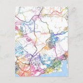 Kobe Japan City Map ポストカード (正面)