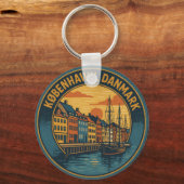 København Nyhavn Harbor キーホルダー (正面)