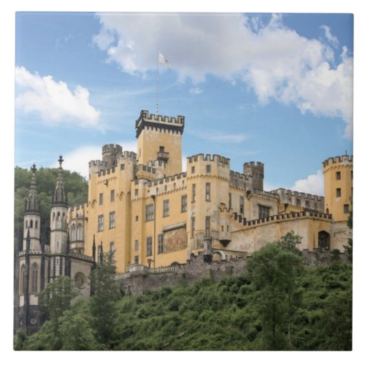 Koblenz、ドイツ、Stolzenfels Cassle、Schloss タイル (正面)