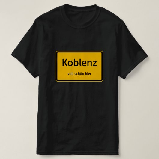 Koblenz Herren Männer T-Shirt Tshirt Shirt Tシャツ (デザイン正面)
