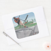 Kobold Scooterトリックファンタジーアートスクエアステッカー スクエアシール (封筒)