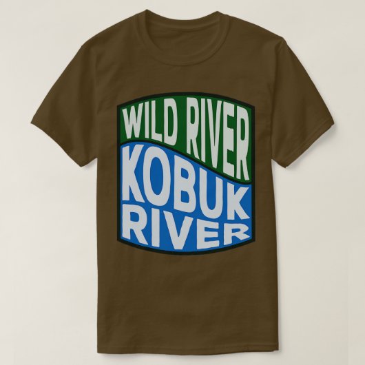 Kobuk River Wild River Wave Tシャツ (デザイン正面)