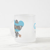 Kobyの引用文のコップ フロストグラスマグカップ (正面左)