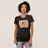 Koby 名前 化学 元素 周期表 tシャツ (正面フル)