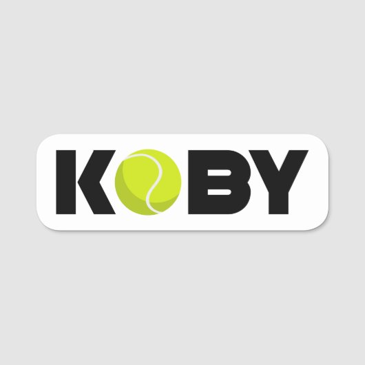 Koby Tennis Nameタグ 名札 (正面)