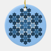 KochのTessellated雪片 セラミックオーナメント (裏面)