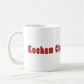 Kocham Cie – 愛してる コーヒーマグカップ (左)
