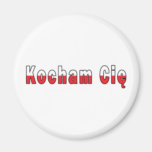 Kocham Cie – 愛してる マグネット (正面)