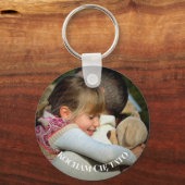 Kocham Citato私はęポーランドの写真であなたのパパを愛している キーホルダー (正面)