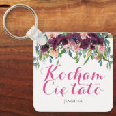 Kocham Citato私はęポーランドの贈り物であなたのパパを愛している キーホルダー (正面)