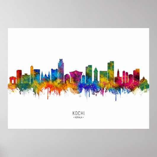 Kochi Kerala Skyline ポスター (正面)