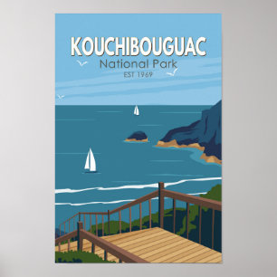 Kochibouguac国立公園カナダヴィンテージ芸術 ポスター
