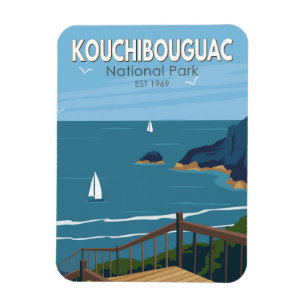 Kochibouguac国立公園カナダヴィンテージ芸術 マグネット