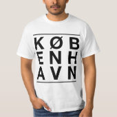Koebenhavn by Copenhagen Denmark Tシャツ (正面)