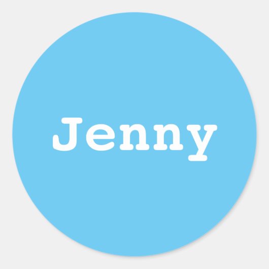 Koffer sticker ontwerpen met je naam ラウンドシール (正面)