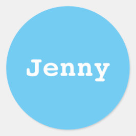 Koffer sticker ontwerpen met je naam ラウンドシール