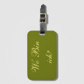 Kofferanhanger - Wo bin ich? ラゲッジタグ (正面縦)