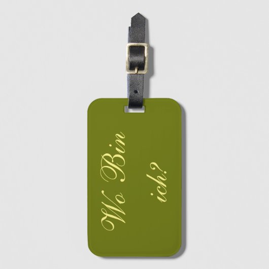 Kofferanhanger - Wo bin ich? ラゲッジタグ (正面縦)